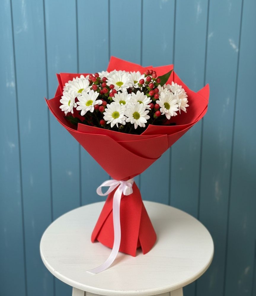 Букет цветов из: Хризантемы в Ирклиевская