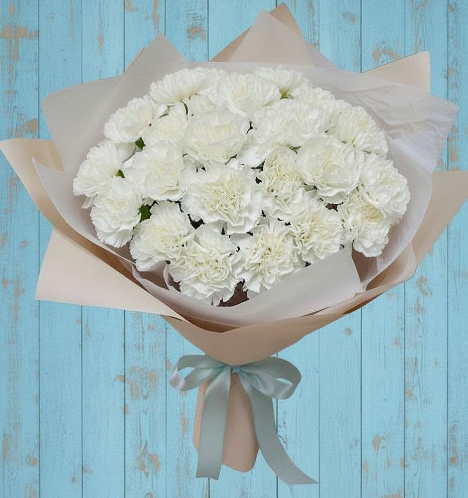 Букет цветов из: Гвоздики в Ирклиевская