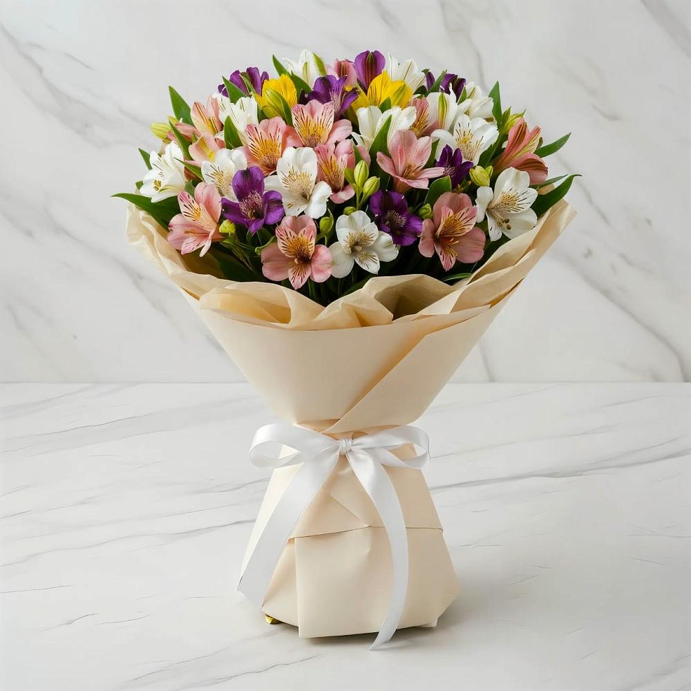 Букет цветов из: Альстромерии в Ирклиевская