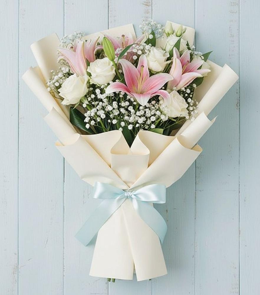 Букет цветов из: Лилии в Ирклиевская