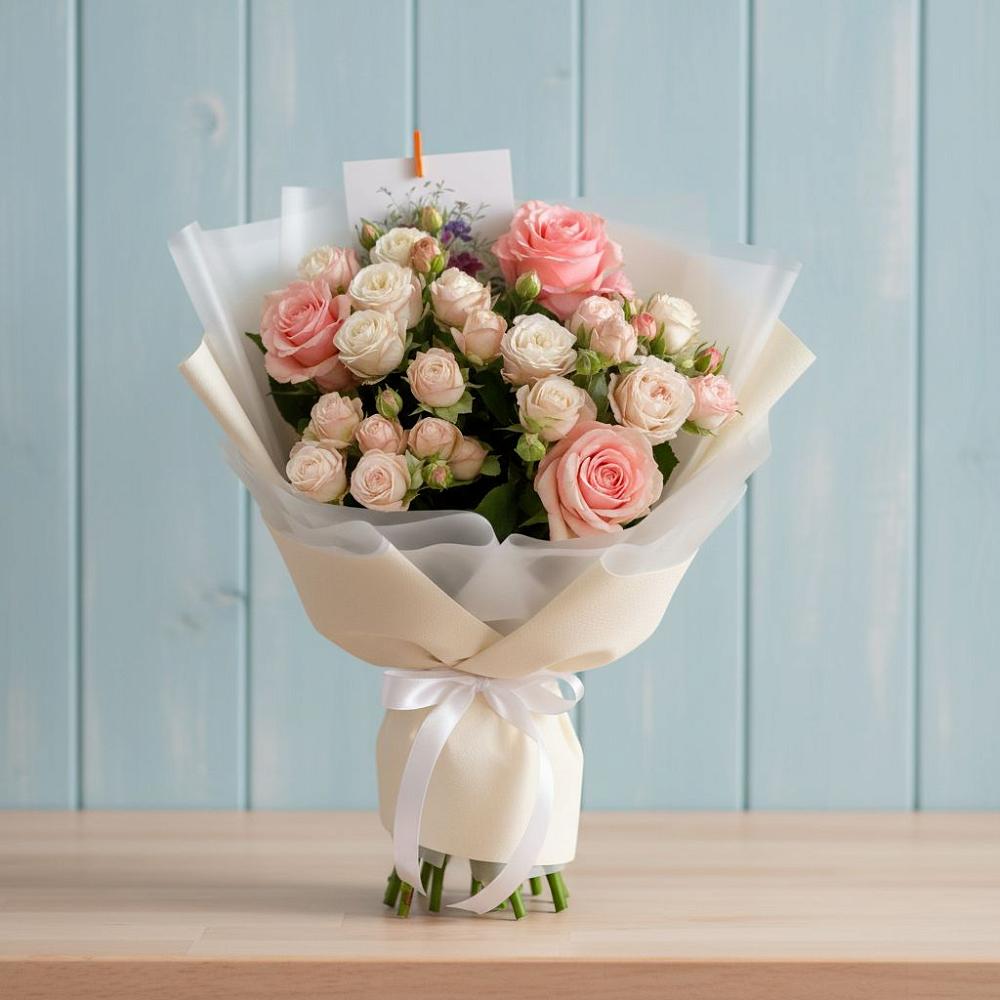 Букет цветов из: Розы в Ирклиевская