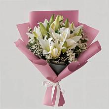 Букет цветов из:  Лилии в Ирклиевская