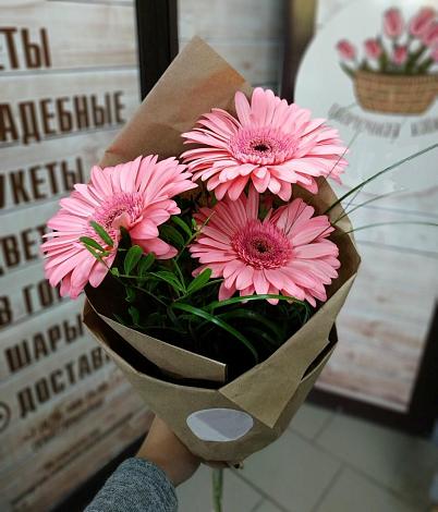 Букет цветов из: Герберы в Ирклиевская