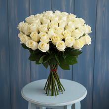 Букет 51 Белая роза Эдлесс Лав в Ирклиевская