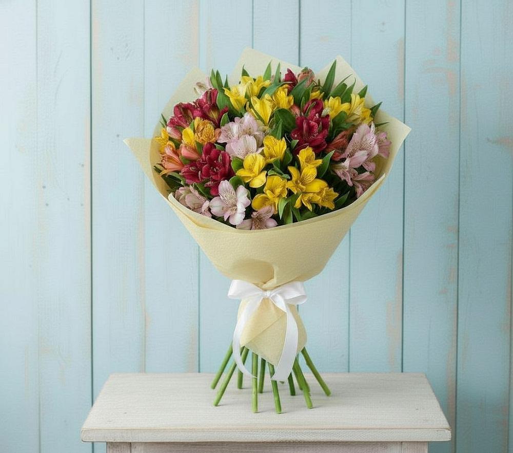 Букет цветов из: Альстромерии в Ирклиевская