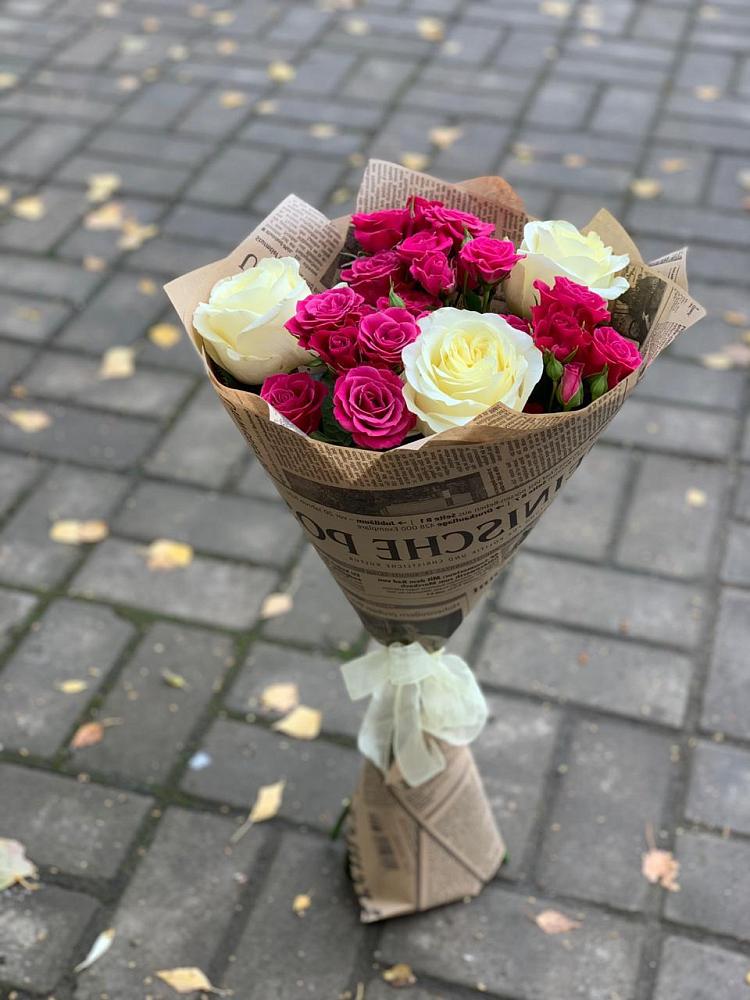 Букет цветов из: Розы в Ирклиевская