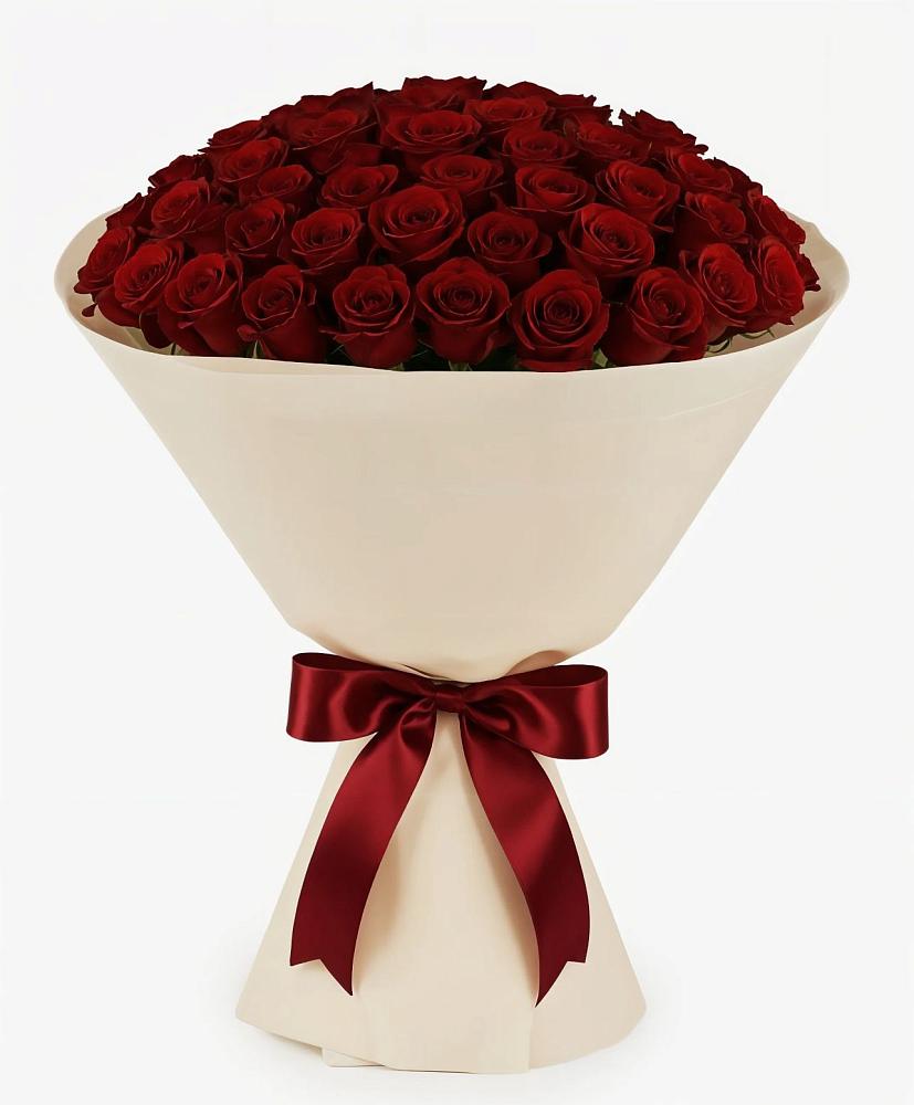 Букет 101 Бордовая роза Блэк Бакарра в Ирклиевская