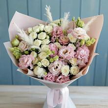 Букет цветов из:  Альстромерии и Розы в Ирклиевская